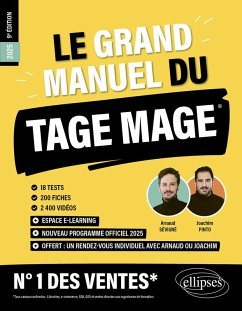 Le Grand Manuel du TAGE MAGE - N°1 DES VENTES (eBook, PDF) - Pinto, Joachim; Sévigné, Arnaud Le Grand Manuel du TAGE MAGE - N°1 DES VENTES (eBook, PDF) - Pinto, Joachim; Sévigné, Arnaud