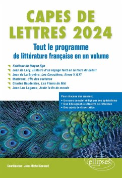 CAPES de Lettres 2024 (eBook, ePUB) - Gouvard, Jean-Michel; Corbellari, Alain; Piantoni, Antoine; Pochmalicki, Lisa; Rabot, Magali; Sermain, Jean-Paul; Tourrette, Eric