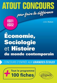 Cover Économie, Sociologie et Histoire du monde contemporain (ESH) - concours d'entrée aux grandes écoles - ECE1 et ECE2 - 100 fiches (eBook, PDF)