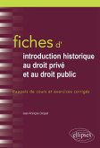 Fiches d'Introduction historique au droit privé et et au droit public (eBook, PDF)