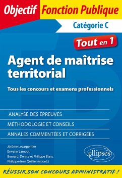 Agent de maîtrise territorial. Concours et examens professionnels - Catégorie C (eBook, PDF) - Quillien