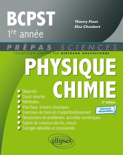 Cover Physique-Chimie BCPST1 - Programme 2021 (eBook, PDF)