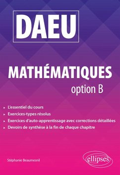 Cover DAEU Mathématiques option B (eBook, PDF)