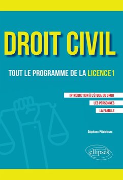 Droit civil. Tout le programme de la L1. Introduction à l'étude du droit, Les personnes, La famille (eBook, PDF) - Piedelievre