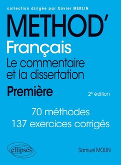 Cover Français. Le commentaire et la dissertation. Première. (eBook, ePUB)