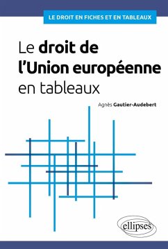 Le droit de l'Union européenne en tableaux (eBook, PDF) - Gautier-Audebert, Agnès