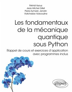 Les fondamentaux de la mécanique quantique sous Python - Rappel de cours et exercices d'application avec programmes inclus (eBook, PDF) - Ayouz, Mehdi; Gillet, Jean-Michel; Janolin, Pierre-Eymeric; Kokoouline, Viatcheslav