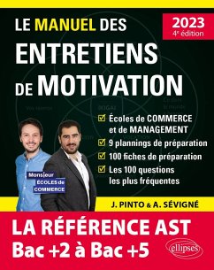 Le Manuel des entretiens de motivation « AST / Admissions Parallèles » - Concours aux écoles de commerce - Édition 2023 (eBook, PDF) - Pinto, Joachim; Sévigné, Arnaud Le Manuel des entretiens de motivation « AST / Admissions Parallèles » - Concours aux écoles de commerce - Édition 2023 (eBook, PDF) - Pinto, Joachim; Sévigné, Arnaud