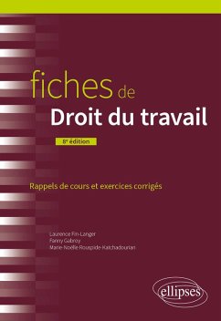 Fiches de Droit du travail (eBook, ePUB) - Fin-Langer, Laurence; Gabroy, Fanny; Rouspide-Katchadourian, Marie-Noëlle