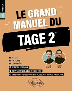 Le Grand Manuel du TAGE 2 (eBook, PDF) - Pinto, Joachim; Sévigné, Arnaud Le Grand Manuel du TAGE 2 (eBook, PDF) - Pinto, Joachim; Sévigné, Arnaud