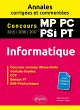 Informatique. MP, PC, PSI, PT. Annales... - Bild 1