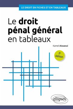 Le droit pénal général en tableaux (eBook, PDF) - Aissaoui, Kamel