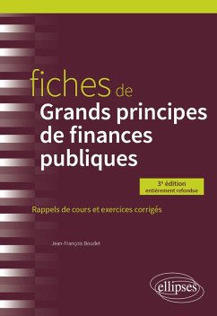 Fiches de Grands principes de finances publiques (eBook, ePUB) - Boudet, Jean-François