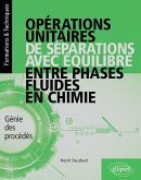 Opérations unitaires de séparations avec équilibre entre phases fluides en chimie - Génie des procédés (eBook, PDF)