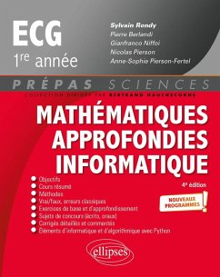 Cover Mathématiques approfondies - Informatique - prépas ECG 1re année - Nouveaux programmes (eBook, PDF)