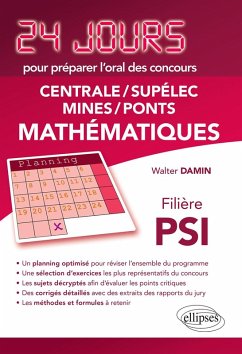 Cover Mathématiques 24 jours pour préparer l'oral des concours Centrale/Supélec/Mines/Ponts - Filière PSI - 2ème édition actualisée (eBook, PDF)