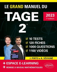Le Grand Manuel du TAGE 2 - édition 2023 (eBook, PDF) - Pinto, Joachim; Sévigné, Arnaud