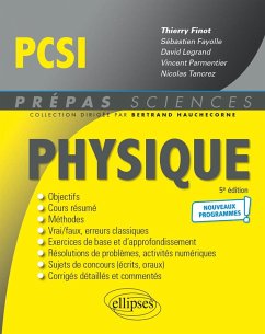 Physique PCSI - Programme 2021 (eBook, PDF) - Finot, Thierry; Fayolle, Sébastien; Legrand, David; Parmentier, Vincent; Tancrez, Nicolas
