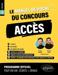Le Manuel de POCHE du concours ACCES (Programme officiel : écrits + oraux) (eBook, PDF) - Gallix, Sophie; Pinto, Joachim; Sévigné, Arnaud