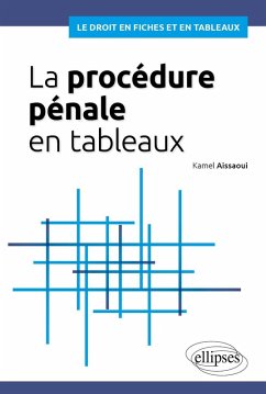 La procédure pénale en tableaux (eBook, PDF) - Aissaoui, Kamel La procédure pénale en tableaux (eBook, PDF) - Aissaoui, Kamel