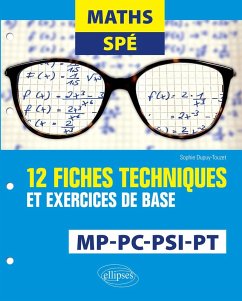 Cover Maths Spé - 12 fiches techniques et exercices de base - MP, PC, PSI et PT (eBook, PDF)