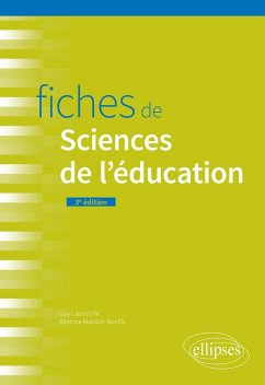 Fiches de sciences de l'éducation (eBook, ePUB) - Lapostolle, Guy; Mabilon-Bonfils, Béatrice Fiches de sciences de l'éducation (eBook, ePUB) - Lapostolle, Guy; Mabilon-Bonfils, Béatrice