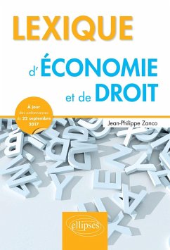 Lexique d'Économie et de Droit (eBook, PDF) - Zanco