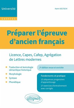 Préparer l'épreuve d'ancien français (eBook, PDF) - Ueltschi-Courchinoux, Karin Préparer l'épreuve d'ancien français (eBook, PDF) - Ueltschi-Courchinoux, Karin