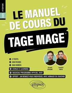 Le Manuel de Cours du TAGE MAGE (eBook, PDF) - Pinto, Joachim; Sévigné, Arnaud
