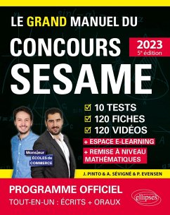 Cover Le Grand Manuel du concours SESAME (écrits + oraux) (eBook, PDF)