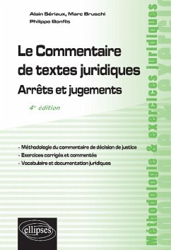 Cover Le Commentaire de textes juridiques. Arrêts et jugements - 4e édition (eBook, PDF)