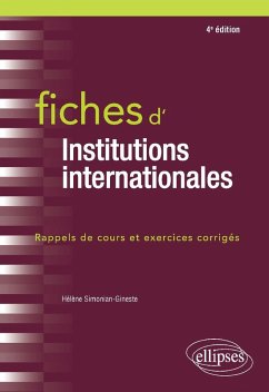 Fiches d'Institutions internationales - 4e édition (eBook, PDF) - Simonian-Gineste