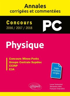Cover Physique PC - Annales corrigées et commentées - Concours 2016/2017/2018 (eBook, PDF)
