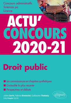 Cover Droit public 2020-2021 - Cours et QCM (eBook, ePUB)