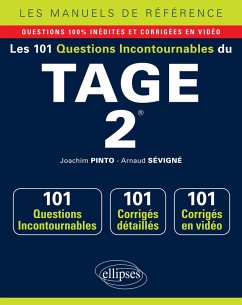 Les 101 questions incontournables du TAGE 2® - Questions + corrigés en vidéo (eBook, PDF) - Pinto Sevigne