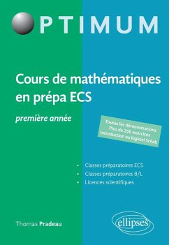 Cours de maths en prépa ECS 1re année (eBook, PDF) - Pradeau
