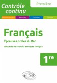 Français. Première. Epreuves orales du Bac. (eBook, PDF) Français. Première. Epreuves orales du Bac. (eBook, PDF)