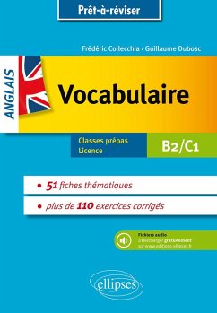 Cover Prêt à réviser. Anglais. Vocabulaire thématique avec exercices corrigés et fichiers audio. B2-C1 (eBook, PDF)