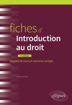 Cover Fiches d'Introduction au droit (eBook, ePUB)