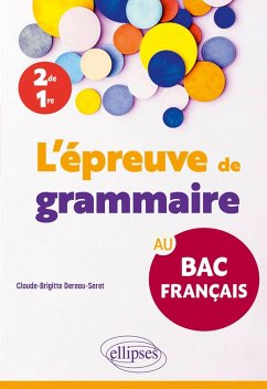 L'épreuve de grammaire au bac français (eBook, PDF) - Dereau-Seret, Claude-Brigitte