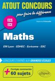 Mathématiques aux concours d'entrée des écoles de commerce (EM Lyon, EDHEC, Ecricome, ESC) .Prépas ECS et ECE (eBook, PDF)