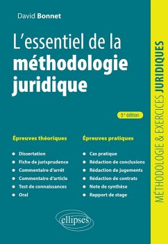 L'essentiel de la méthodologie juridique (eBook, ePUB) - Bonnet, David
