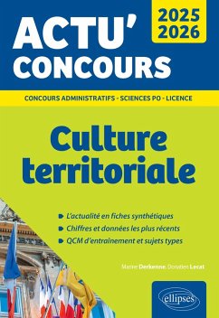 Culture territoriale 2025-2026 (eBook, ePUB) - Derkenne, Marine; Lecat, Donatien