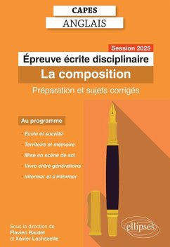 Cover CAPES Anglais 2025 - Épreuve écrite disciplinaire - La composition (eBook, ePUB)