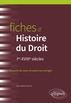 Fiches d'Histoire du Droit (eBook, ePUB) - Ménès-Redorat, Valérie