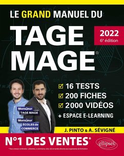 Le Grand Manuel du TAGE MAGE - N°1 DES VENTES - Édition 2022 (eBook, PDF) - Pinto, Joachim; Sévigné, Arnaud Le Grand Manuel du TAGE MAGE - N°1 DES VENTES - Édition 2022 (eBook, PDF) - Pinto, Joachim; Sévigné, Arnaud