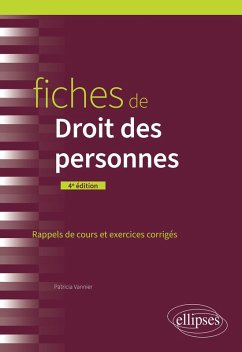 Fiches de Droit des personnes (eBook, ePUB) - Vannier, Patricia