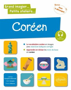 Cover Coréen en images avec exercices ludiques. Apprendre et réviser les mots de base. A1 (eBook, PDF)