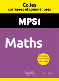 Maths. MPSI. Colles corrigées et commentées (eBook, PDF)