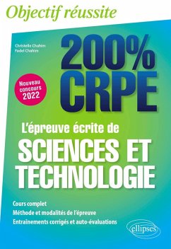 Cover L'épreuve écrite de sciences et technologie - CRPE Nouveau concours 2022 (eBook, PDF)